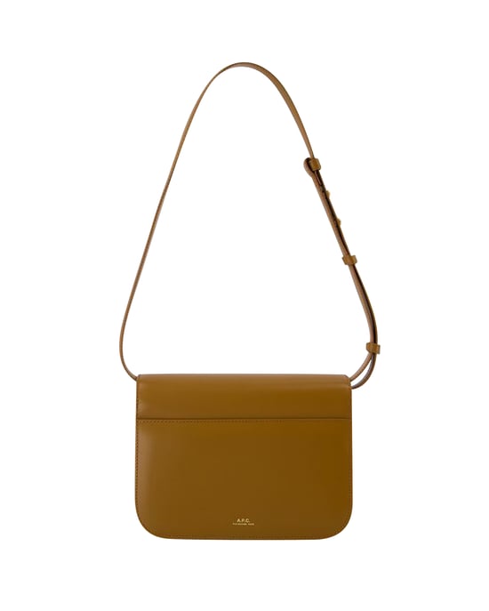 Astra Small Crossbody Tasche - A.P.C - Leder - Braun - Image 3