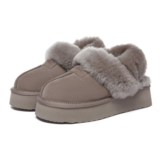 EVER AU Australia Women Fantail Leather Slippers With Two Removable Straps