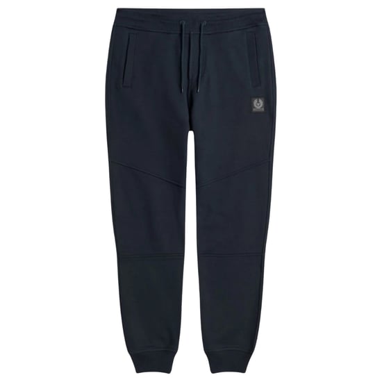 Belstaff Plain Navy Blue Cuffed Sweatpants
