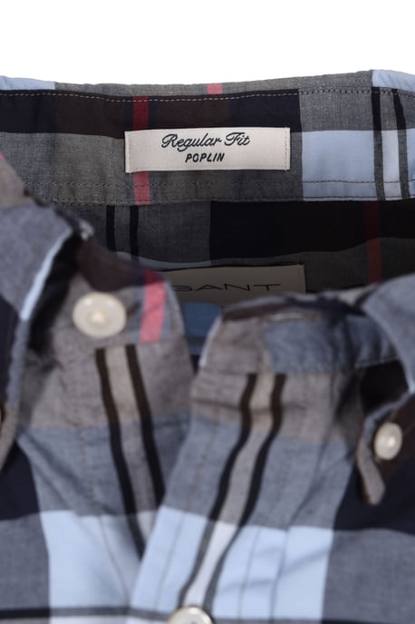 Gant Reg Poplinlarge Check Shirt Rich Brown