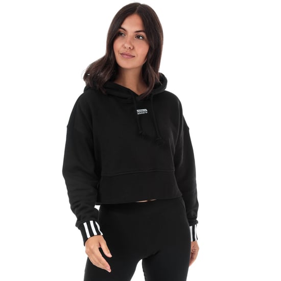 Women's adidas Originals Cropped Hoody in Black