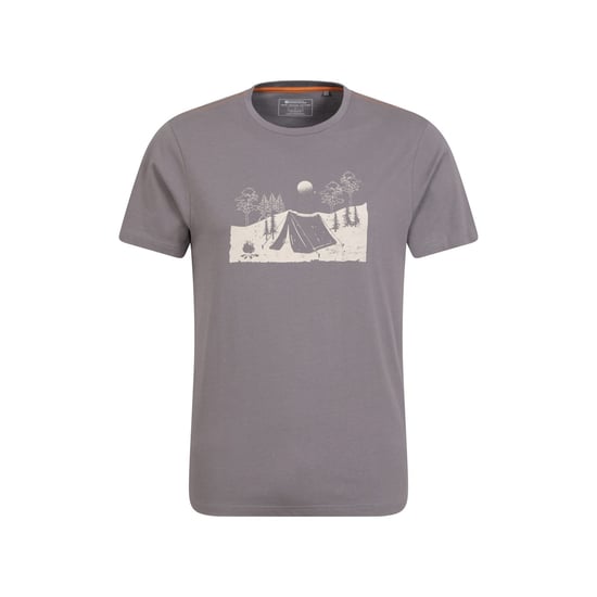 Mountain Warehouse Herren Camping Skizze Bio T-Shirt (Grau) - Image 1