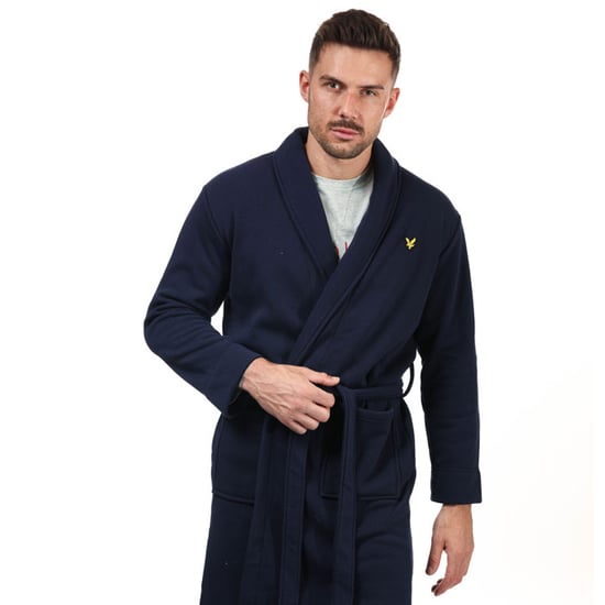 Peignoir Matthew Lyle And Scott Pour Homme en Bleu Marine - Image 4