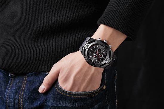 Handgefertigter Anthony James Limited Edition Chrono Radar Black - Image 2