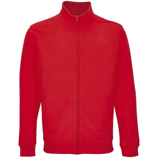SOLS - "Cooper" Sweatjacke Durchgehender Reißverschluss für Herren/Damen Unisex (Leuchtend Rot) - Image 1