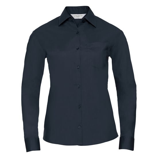 Russell Collection - "Classic" Hemd Pflegeleicht für Damen Langärmlig (Dunkelblau) - Image 1