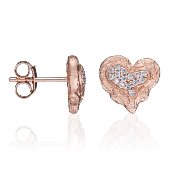 Orphelia 'Hazel' Damen 925 Sterling Silber Set: Kettenanhänger + Ohrringe - Rosé SET-7082/1 - Image 2