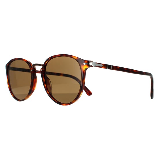 Persol Oval Herren Havana Braun Polarisierte Sonnenbrille - Image 2