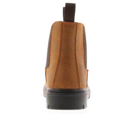 Tradesafe Mens Safety Boots crazy leather tan