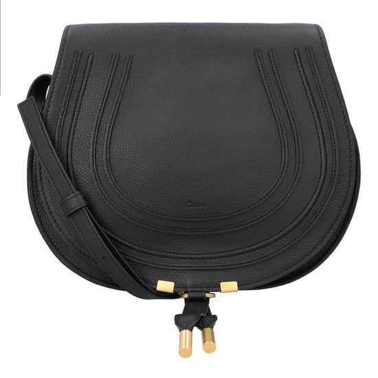 Chloé Marcie Mittelgroße Satteltasche Schwarz - Image 1