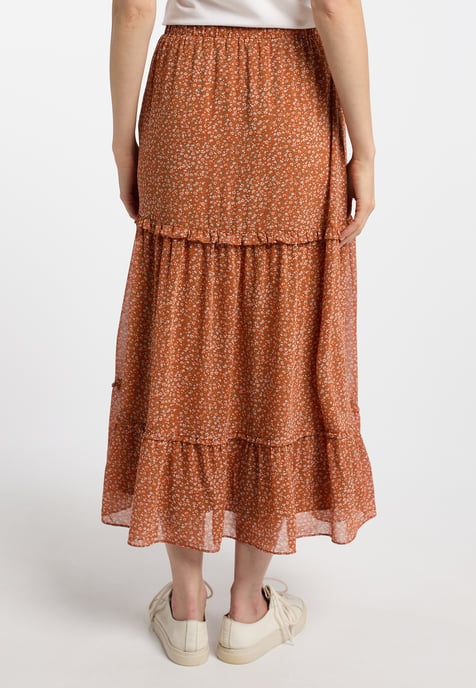 Dreimaster Rock Damen Orange Mehrfarbig - Image 4