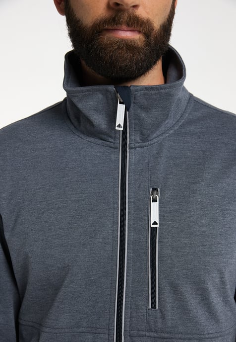 Dreimaster Funktionsjacke Herren Meeresmelange - Image 5