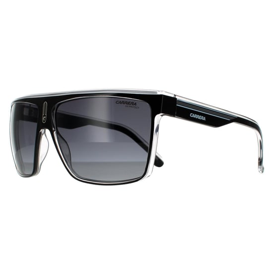 Carrera Shield Unisex Schwarz Weiß Dunkelgrau Gradient Sonnenbrille - Image 2