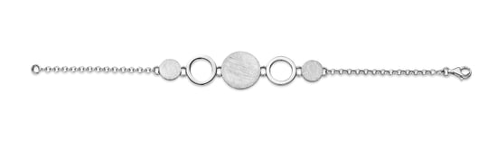 Orphelia Damen 925 Sterling Silber Set: Kette + Armband - Silber SET-021 - Image 2
