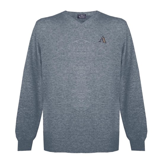 Jumper Knitwear à manches longues / en V Aquascutum Mens avec logo en gris - Image 1