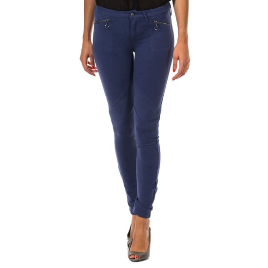 Elastic pants style legging with belt loops 10DBF0752 woman