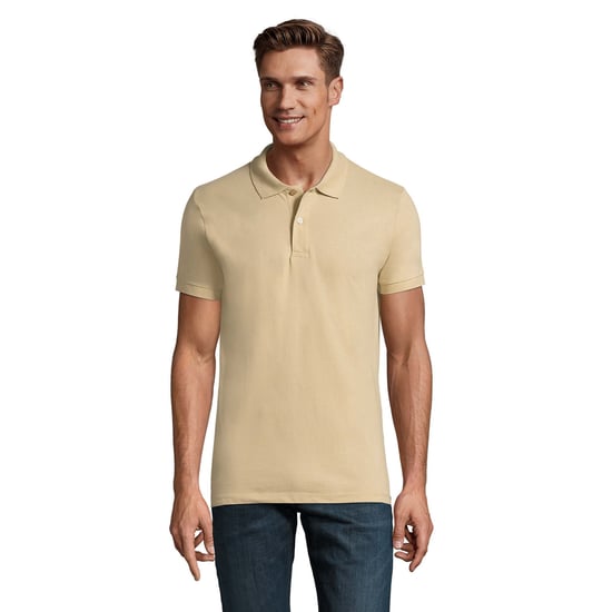 SOLS Herren Perfect Pique Kurzarm-Poloshirt (Sand) - Image 5