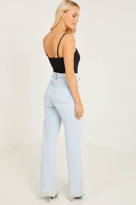 Black Embellished Bodysuit