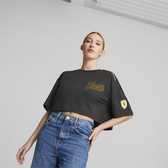 PUMA Damen PUMA x Scuderia Ferrari x June Ambrose Motorsport T-Shirt - Image 2