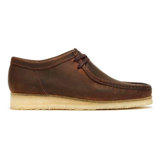 Clarks Originals Wallabee Leder Herren Schuhe Braun - Image 5