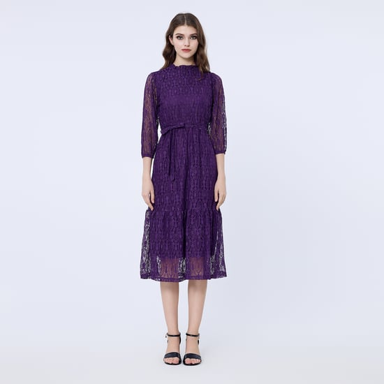 Ausgestelltes Spitzenkleid - Image 1