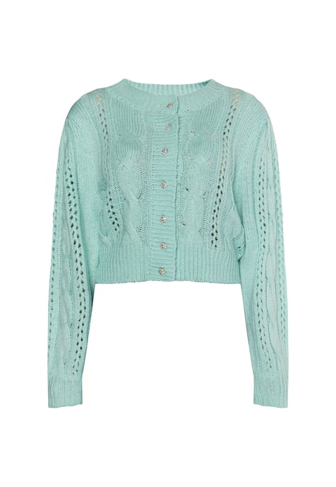 Mymo Strickcardigan Damen Aqua - Image 1