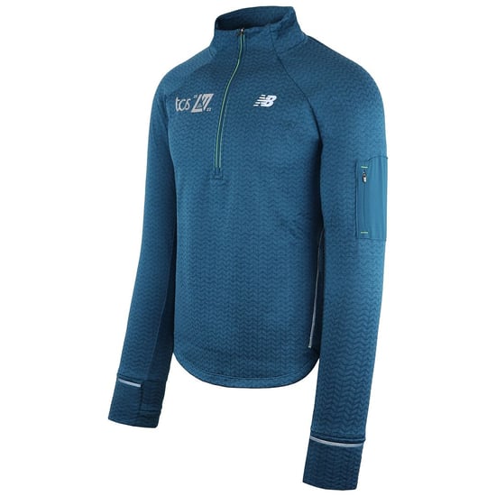 New Balance NB Heat Grid Herren Blaues Sweatshirt - Image 2