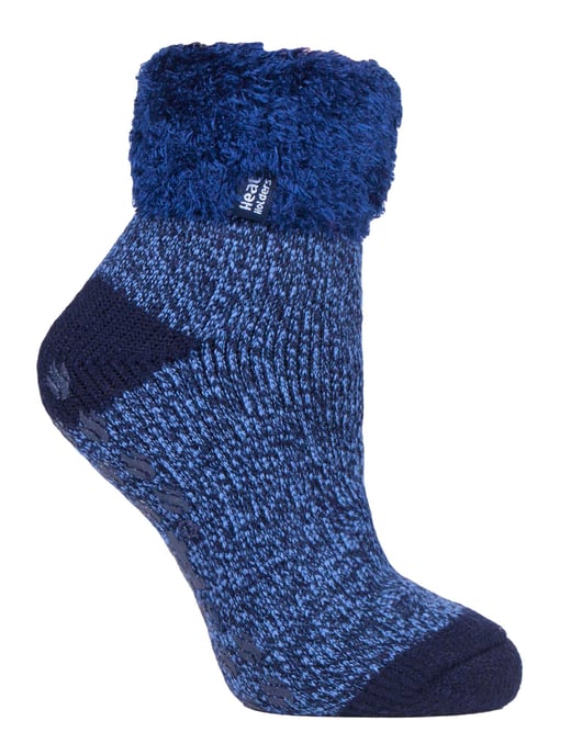 Kinder Fuzzy Bett Socken | Heat Holders | Warme Gemütliche Thermosocken für Jungen und Mädchen - Marineblau - Image 1