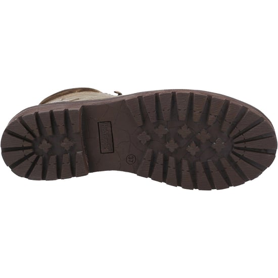 Hush Puppies Annay Leder Damen Stiefel Khaki - Image 3