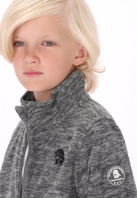 Schmuddelwedda Fleecejacke Jungen (Kids) Grau Melange - Image 5