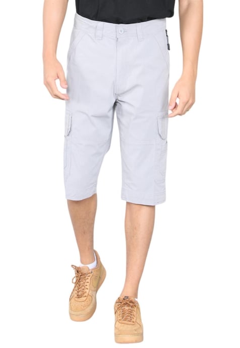 Schnell trocknende Herren-Cargo-Shorts mit mehreren Taschen in Grau - Image 1