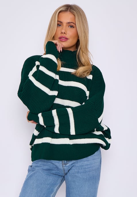 Chunky Knit High Neck Jumper