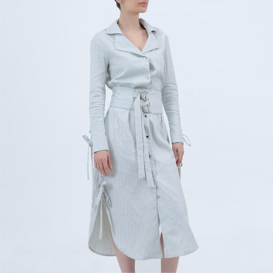 Langes Schneiderhemdkleid - Image 1