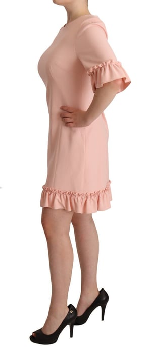 Dolce & Gabbana Damen Kleid aus Viskose mit pinkfarbenen Rüschenärmeln - Image 2