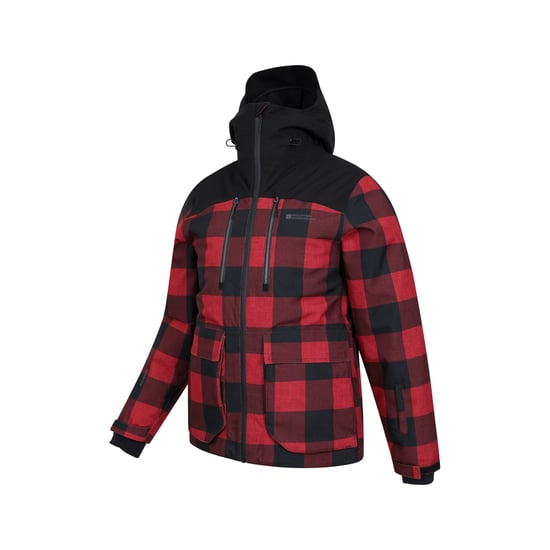Mountain Warehouse Mens Drayton Waterproof Ski Jacket (Red/Black)