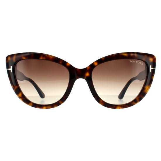 Tom Ford Cat Eye Damen Dunkel Havanna Braun Verlauf - Image 1