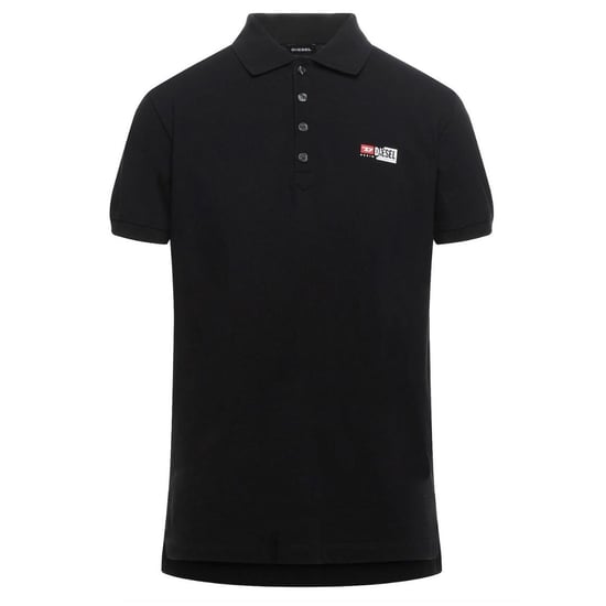 Diesel T-Weet-Spilt Black Polo Shirt