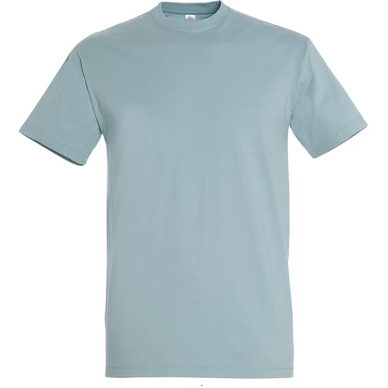 SOLS Mens Imperial Heavyweight Short Sleeve T-Shirt (Eisblau) - Image 1