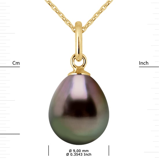 DIADEMA - Anhänger - Gelbgold und Tahiti-Perle - Image 3