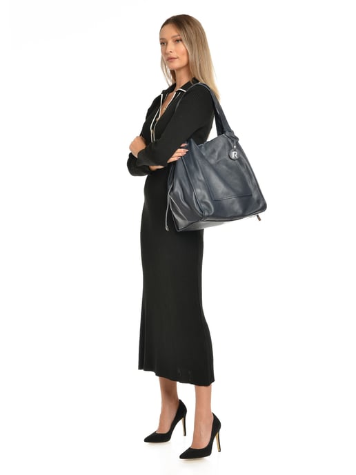 Isabella Rhea Blau Rindsledertasche - Image 5