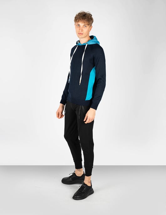 Takeshy Kurosawa Pullover With Hood Herren blau - Image 2