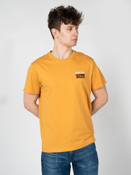 Guess T-Shirt Mirage Herren orange - Image 3
