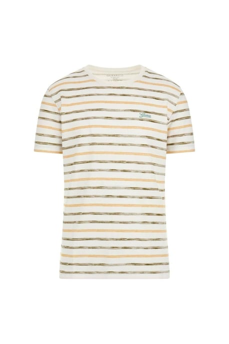 Striped Tee White