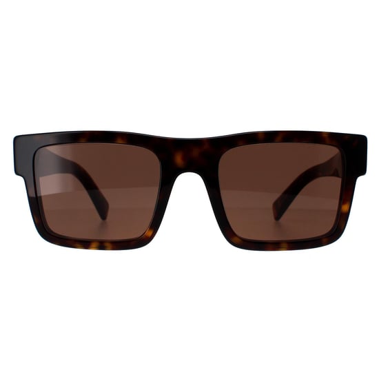 Prada Rectangle Mens Tortoise Dark Brown PR19WS