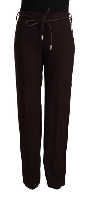 Patrizia Pepe Women's Black High Waist Straight Formal Pants