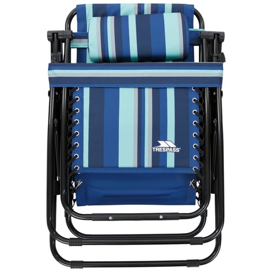Trespass Glentilt Reclining Garden Chair/Recliner (Blue Stripe)