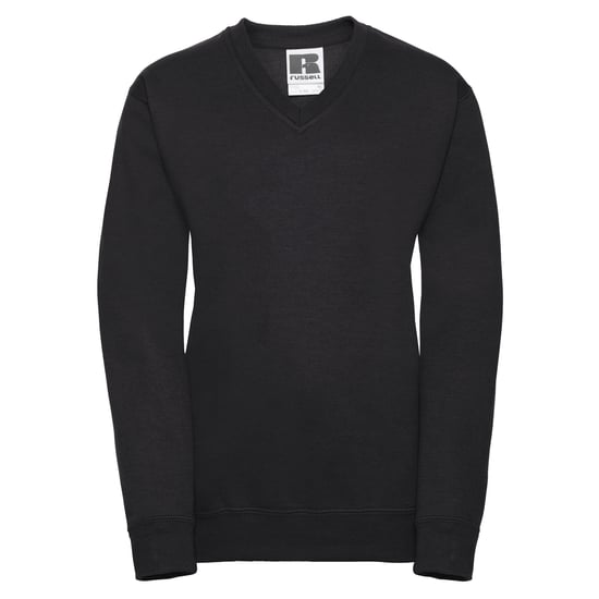Russell Collection - Sweatshirt V-Ausschnitt für Kinder (Schwarz) - Image 1