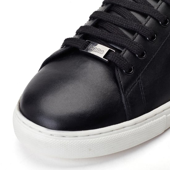 Base London Tucker Schwarze Ledersneaker für Herren - Image 6