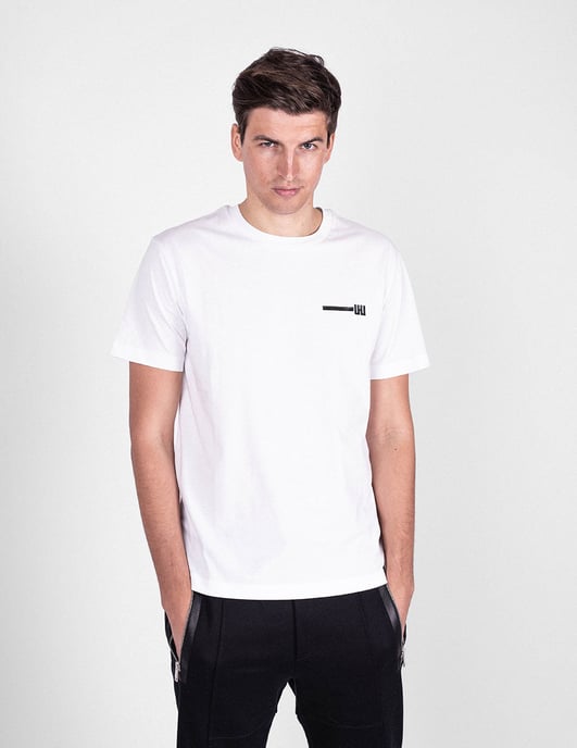 Les Hommes T-shirt Typography Herren schwarz - Image 3