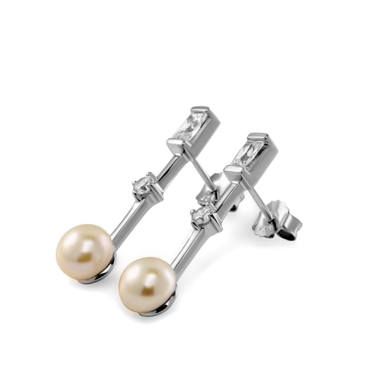 Orphelia 'Maxime' Damen 925 Sterling Silber Set: Kettenanhänger + Ohrringe - Silber SET-7514 - Image 3